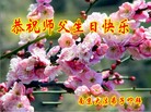 江苏省南京大法弟子恭祝师父生日快乐！