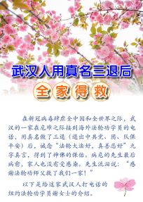 (2020年04月09日) 手机图片和彩信：武汉人用真名三退后全家得救