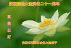 安徽省芜湖市全体大法弟子庆祝法轮大法洪传二十一周年！