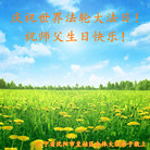 辽宁省沈阳市皇姑区全体大法弟子庆祝世界法轮大法日！祝师父生日快乐！