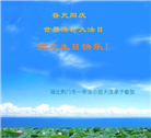 湖北大法弟子恭贺世界法轮大法日暨师尊华诞(25条)