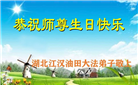 湖北大法弟子恭贺世界法轮大法日暨师尊华诞(25条)