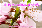 明真相世人恭贺世界法轮大法日暨师尊华诞(20条)