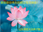山东大法弟子恭贺世界法轮大法日暨师尊华诞(35条)