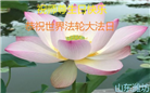 山东大法弟子恭贺世界法轮大法日暨师尊华诞(37条)