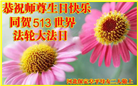 保定大法弟子恭贺世界法轮大法日暨师尊华诞(19条)