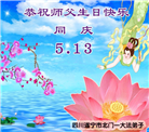 四川大法弟子庆祝世界法轮大法日(19条)
