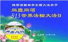 陕西大法弟子庆祝世界法轮大法日(19条)