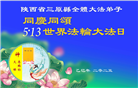 陕西大法弟子庆祝世界法轮大法日(19条)