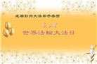 成都大法弟子庆祝世界法轮大法日(19条)