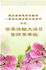 湖北大法弟子庆祝世界法轮大法日(18条)