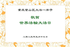 重庆大法弟子庆祝世界法轮大法日(23条)