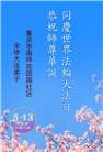 重庆大法弟子庆祝世界法轮大法日(22条)