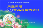 上海大法弟子庆祝世界法轮大法日(20条)