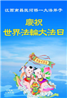 江西大法弟子庆祝世界法轮大法日(20条)