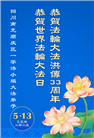 四川大法弟子庆祝世界法轮大法日(19条)