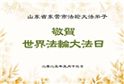 山东大法弟子庆祝世界法轮大法日(19条)