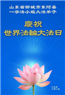 山东大法弟子庆祝世界法轮大法日(22条)