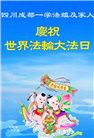 成都大法弟子庆祝世界法轮大法日(20条)