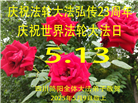 四川大法弟子庆祝世界法轮大法日(21条)