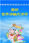大法小弟子庆祝世界法轮大法日(20条)