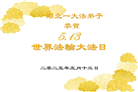 湖北大法弟子庆祝世界法轮大法日(19条)