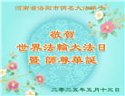 河南大法弟子庆祝世界法轮大法日(20条)
