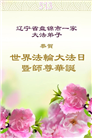 盘锦大法弟子庆祝世界法轮大法日(20条)