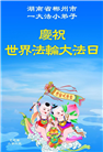 湖南大法弟子庆祝世界法轮大法日(20条)