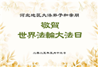 河北大法弟子庆祝世界法轮大法日(21条)