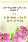 山东大法弟子庆祝世界法轮大法日(23条)