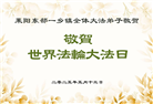 乡村大法弟子庆祝世界法轮大法日(20条)