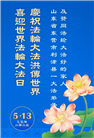 山东大法弟子庆祝世界法轮大法日(19条)