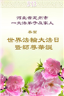 保定大法弟子庆祝世界法轮大法日(20条)