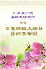 广州大法弟子庆祝世界法轮大法日(20条)
