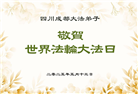 成都大法弟子庆祝世界法轮大法日(19条)