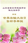山东大法弟子庆祝世界法轮大法日(18条)