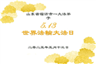 临沂大法弟子庆祝世界法轮大法日(20条)