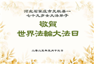 石家庄大法弟子庆祝世界法轮大法日(18条)