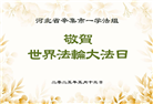 石家庄大法弟子庆祝世界法轮大法日(21条)