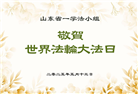 潍坊大法弟子庆祝世界法轮大法日(23条)