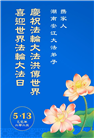 湖南大法弟子庆祝世界法轮大法日(20条)