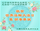 沈阳大法弟子庆祝世界法轮大法日(19条)