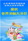 潍坊大法弟子和家人庆祝世界法轮大法日(21条)