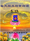 四川大法弟子庆祝世界法轮大法日(19条)