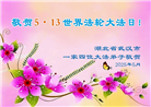 湖北大法弟子庆祝世界法轮大法日(19条)