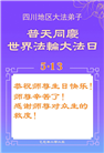 四川大法弟子庆祝世界法轮大法日(19条)