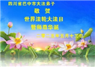 四川大法弟子庆祝世界法轮大法日(23条)