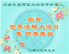 河南大法弟子庆祝世界法轮大法日(20条)