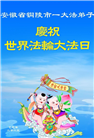 安徽大法弟子庆祝世界法轮大法日(20条)